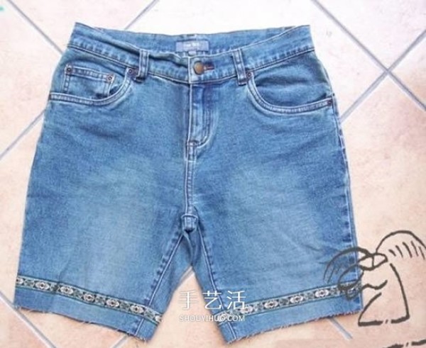 How to modify childrens jeans when babys pants are too short