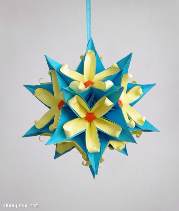 Appreciation of the beautiful handmade origami flower balls (2)