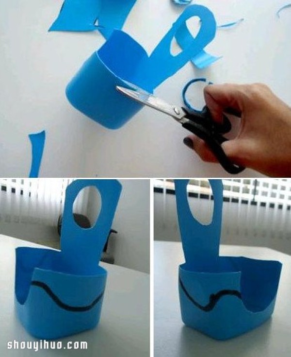 Plastic bottle waste is used to DIY a useful mobile phone charging stand