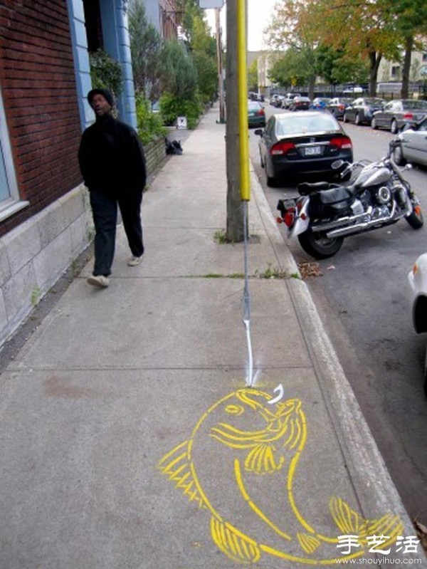 Street graffiti creative DIY makes life better