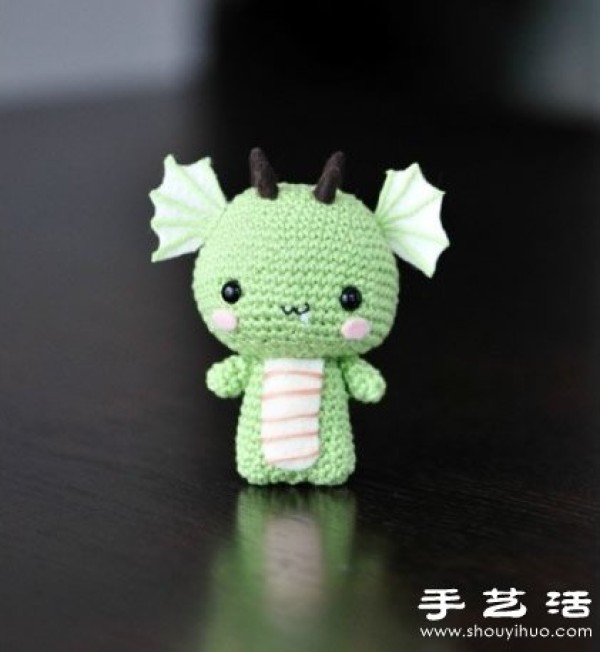 Handmade crochet baby dragon doll super cute