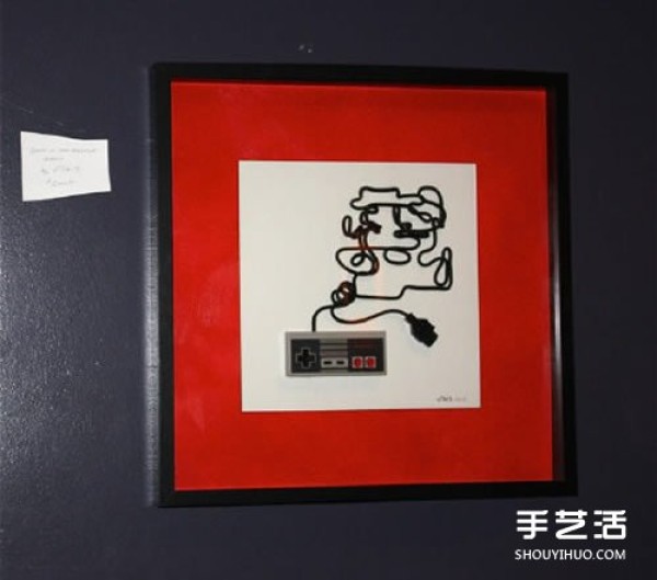 Nintendo Game Controller Line DIY to Make Nostalgic Creative Decorative Paintings