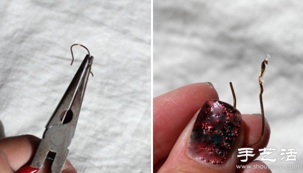 Trendy rhinestone earringsRing DIY handmade tutorial