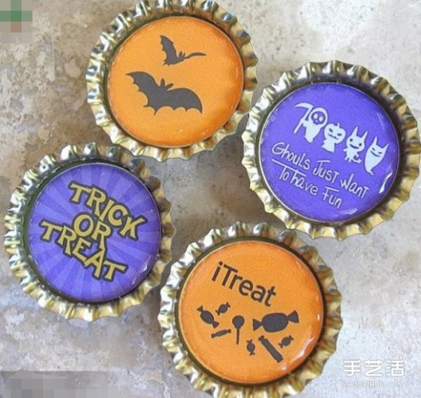 Cute and beautiful bottle cap painting pictures of metal bottle caps turning waste into treasures painting