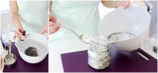 How to make your own lavender bath salts, DIY lavender bath salts tutorial