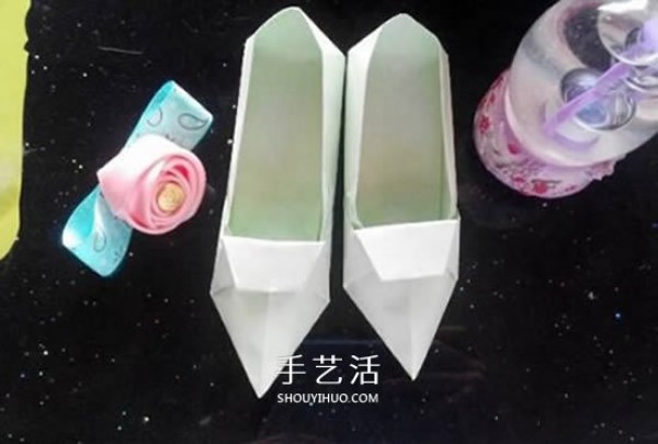 How to fold simple high heels, how to make origami high heels