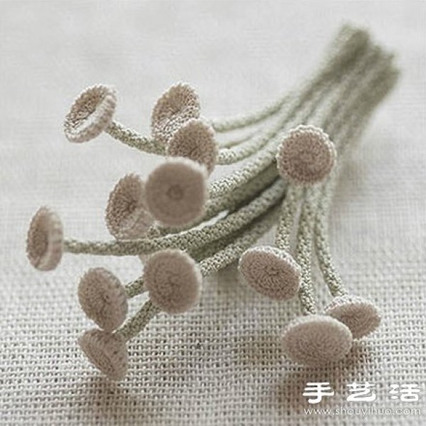 Japanese Jungjuns forest-style hand-knitted flowers