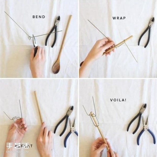 How to DIY BBQ Fork on Wire Hanger and DIY BBQ Fork