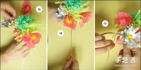 How to fold a crepe paper flower and a tutorial on how to make a beautiful headband