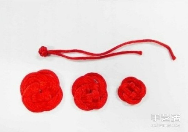 How to braid double-knotted roses by hand-knitted double-knotted roses and Illustrated