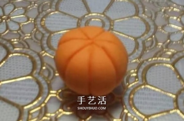 Ultra-light clay to make pumpkin lanterns Halloween clay pumpkin lantern DIY