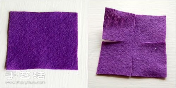 Non-woven cloth DIY cloth flower tutorial, non-woven cloth flower hand-making