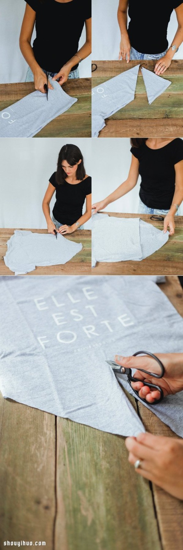 3 T-shirt transformation DIY tutorials to easily have hot and trendy new styles