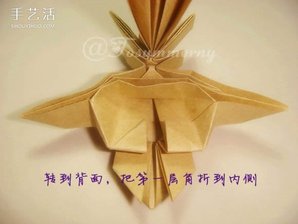 The cute version of Sun Wukongs folding method illustrates the steps for origami Sun Dasheng