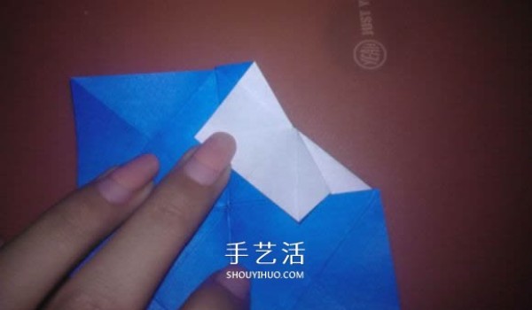 How to fold a flat crab with a diagram that looks like a small crab origami