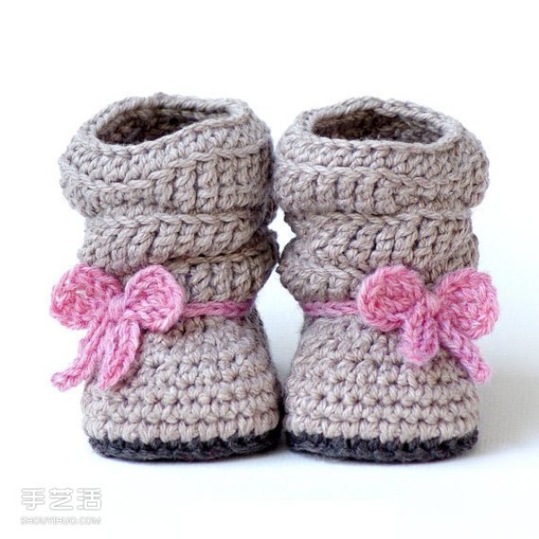 Super Q woolen knitted baby shoes, handmade baby woolen shoes pictures