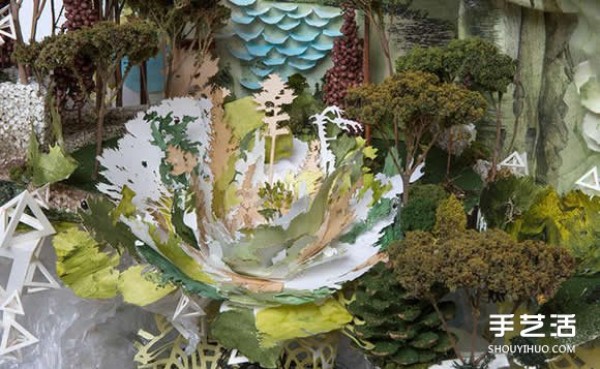 Resembling a painting but not a painting: DIY fantasy and gorgeous three-dimensional landscape painting with mixed materials