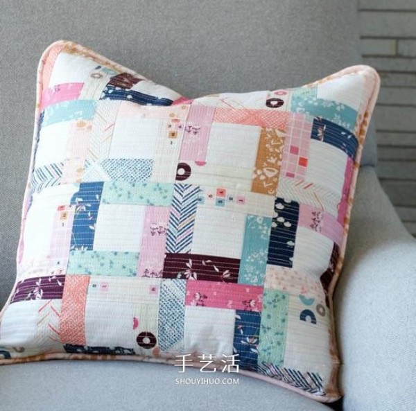 How to make homemade patchwork cushions with illustrations of making small fresh cushions