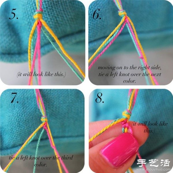 Knitting tutorial for little girls to wear bracelets