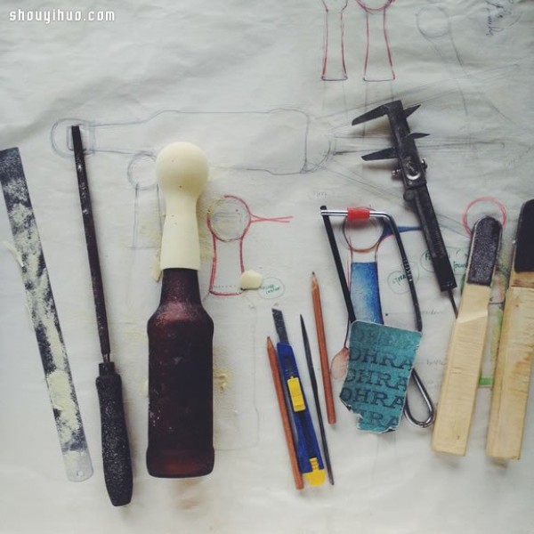 DIY Handmade Super Cute Animal Table Lamp from Recycled Glass Bottles