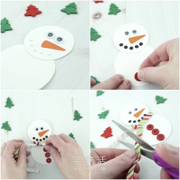 Tutorial on how to make simple handmade Christmas puppets in kindergarten