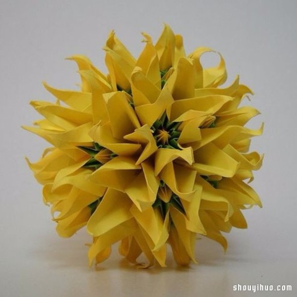 Appreciation of the beautiful handmade origami flower balls (6)