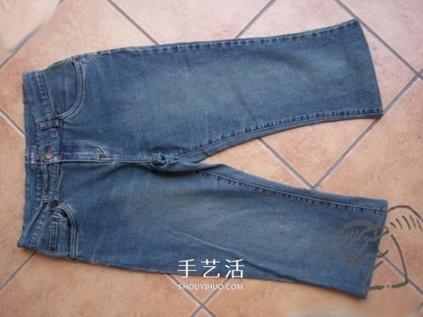 How to modify childrens jeans when babys pants are too short