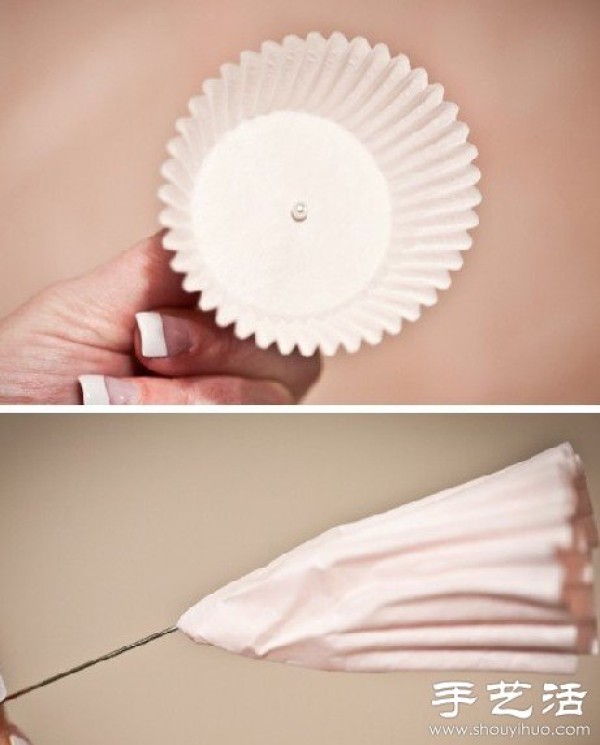 Cake cups turned waste into treasure, handmade DIY beautiful paper flower balls