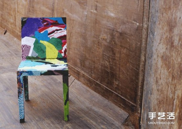 Use old clothes to make chairs. Pictures of chairs made from discarded clothes