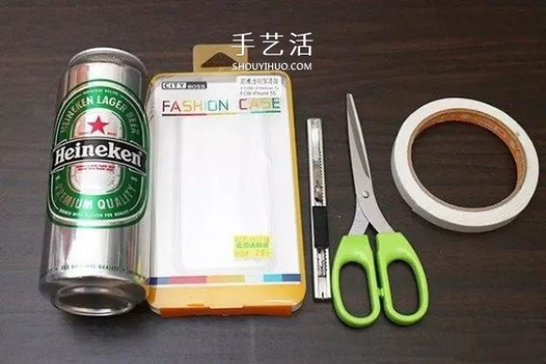 How to make a mobile phone case from a can, a homemade masculine mobile phone case