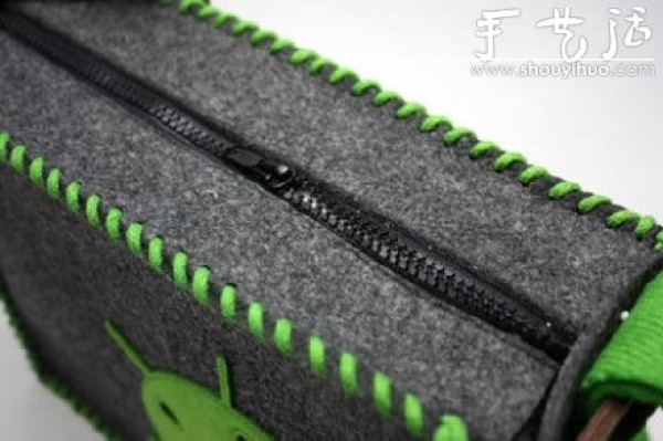 DIY Android Icon Felt Shoulder Bag