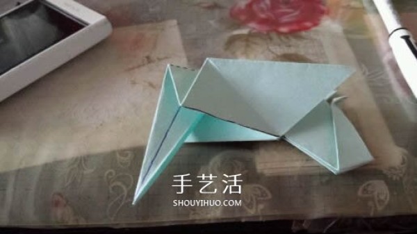 How to fold a three-dimensional elephant with diagrams and instructions for folding origami and a standing elephant