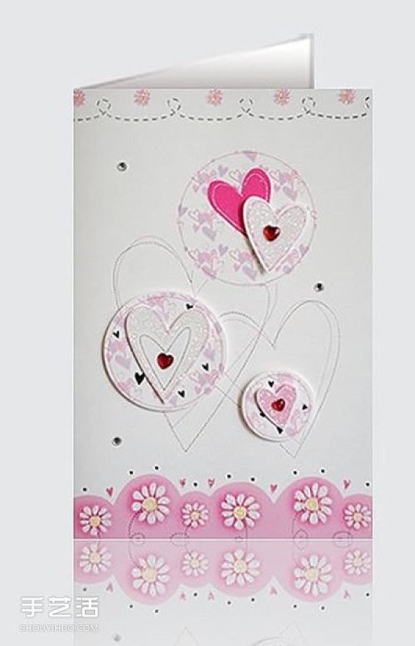 How to make Valentines Day greeting cards, pictures, handmade Valentines Day card materials