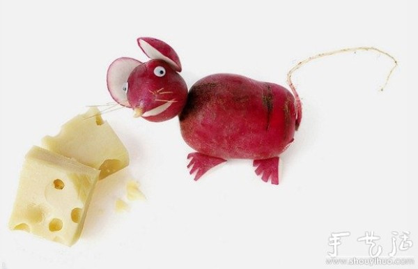 Handmade DIY animals of vegetables and fruits