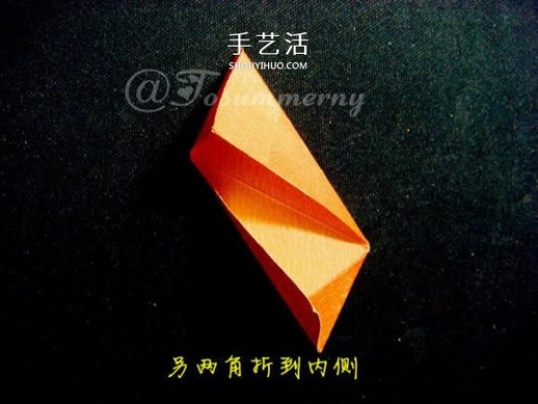 How to fold a hollow three-dimensional five-pointed star origami five-cornered three-dimensional star