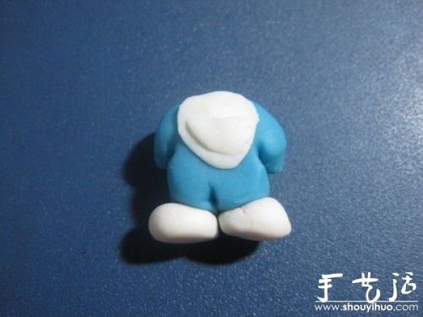 Tutorial on making Doraemon with plasticine