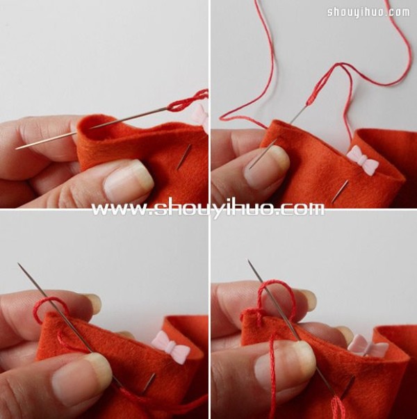 Illustrated tutorial on hand-making of cute non-woven fabric covers