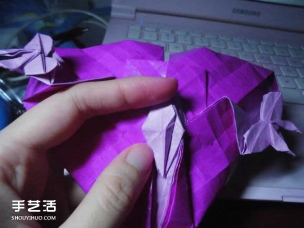 Die Lianhua Love Origami Illustration of Creative Love Origami Step by Step