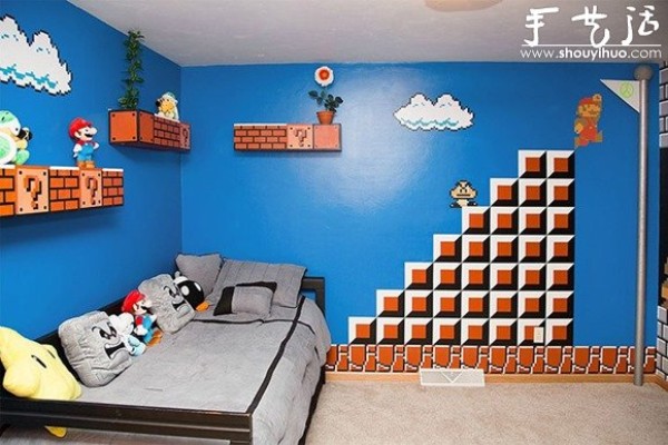 Super Mario theme room design