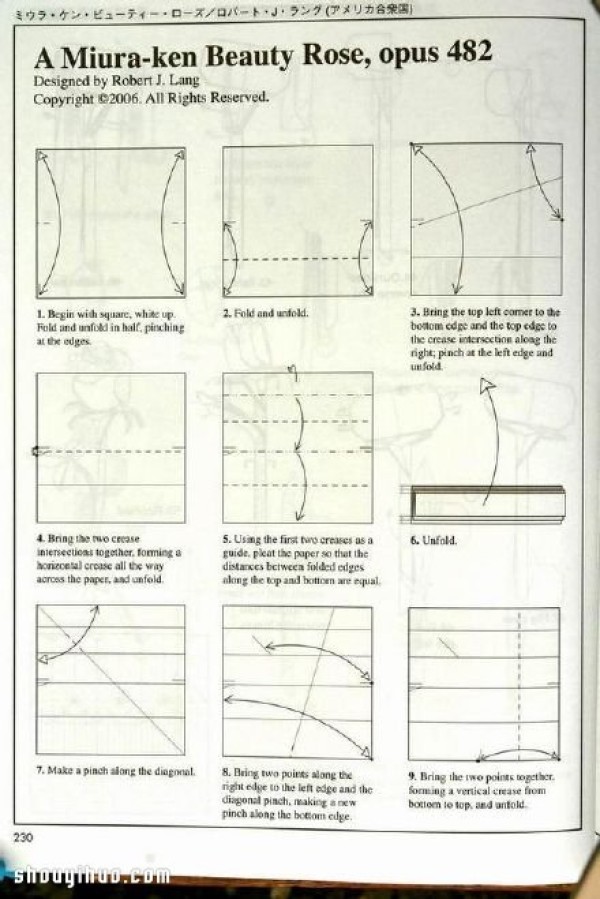 Robert Roses Origami Robert Rose Illustrated Tutorial