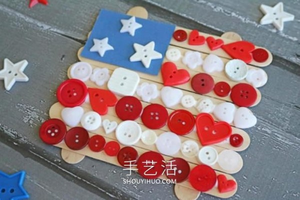 Tutorial on how to make handmade National Day flag decorations for kindergartens