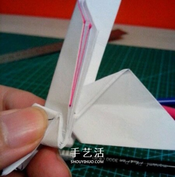 How to fold the six-winged seraphs heart origami with six-winged heart and illustration