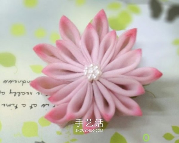 Non-woven fabrics to make lotus hairpins, illustrations of handmade fabric lotus hair ornaments DIY