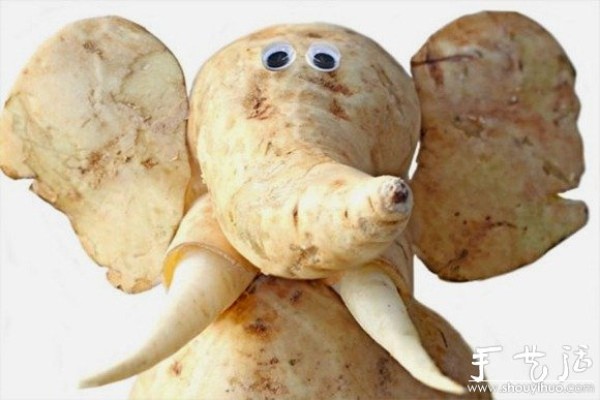 Handmade DIY animals of vegetables and fruits