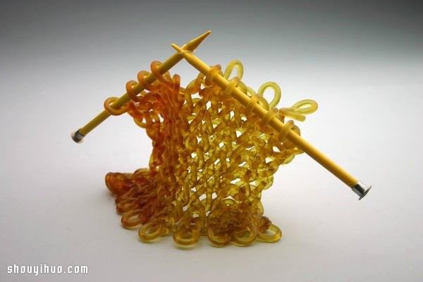 The hottest knitting technique, imitation wool knitted glass sculpture