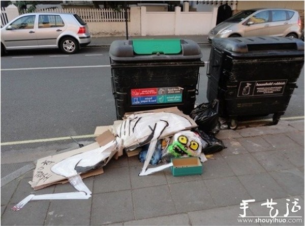 Creative Graffiti on the Garbage Heap