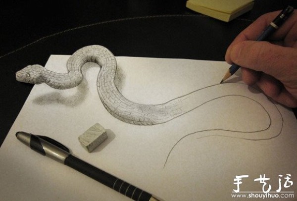 Alessandro Diddi three-dimensional pencil drawing