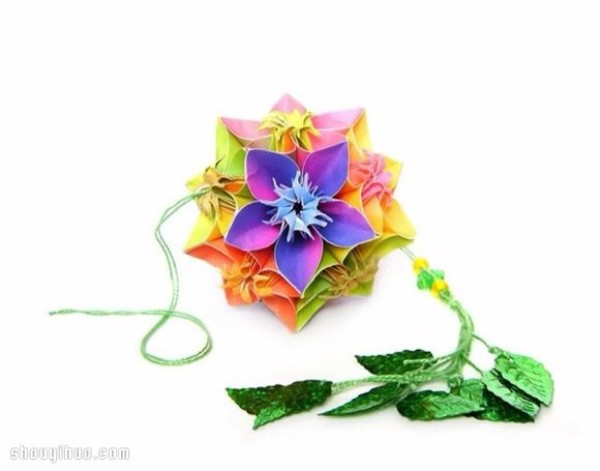 Appreciation of the beautiful handmade origami flower balls (4)