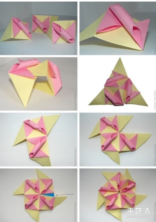 How to fold handmade paper bouquets with illustrations and tutorials on how to make origami bouquets