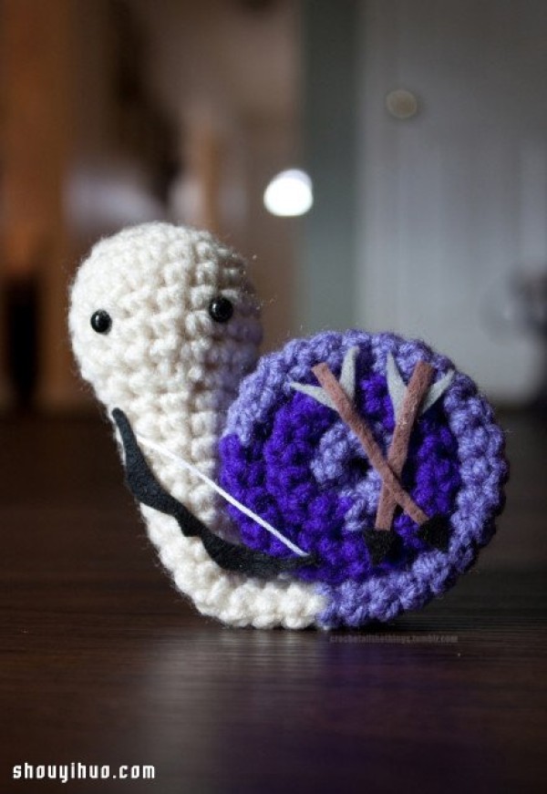 Avengers version of the crochet snail to identify who is who~